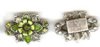 1 24x17mm Large Green Flower Slider